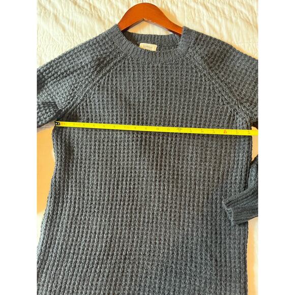 UpWest‎ Sweater Dress Sz M, Cozy Crew Neck Cabin-core Knit Wool Blend- Preppy - Picture 8 of 9